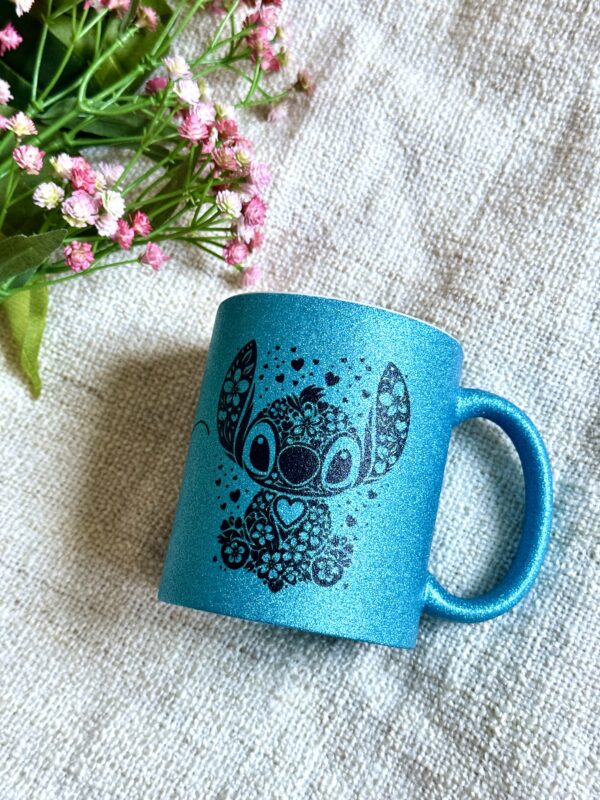 Taza acabado glitter